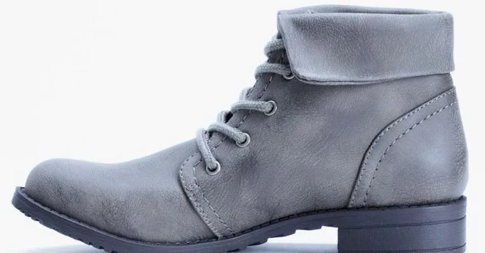 Sonoma Life Style Fold-Over Gray Boots - Size 10 - Image 5