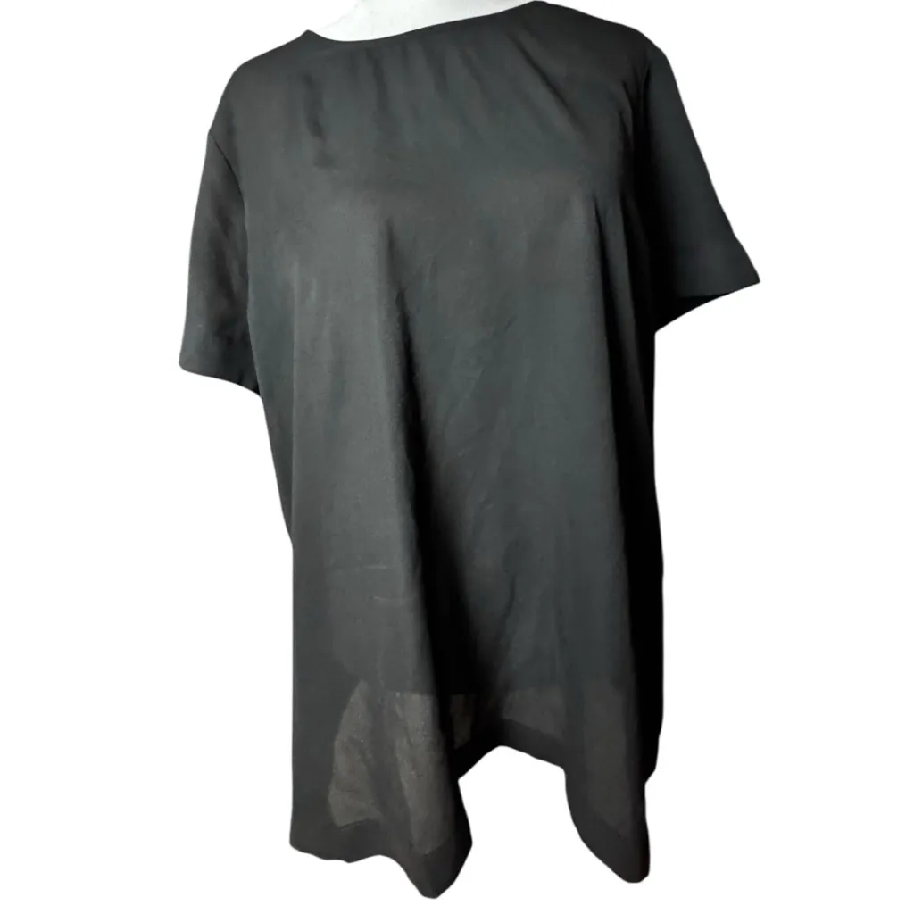 Worthington Women's Classic Black Lightweight Women's Top Sz L - Image 2