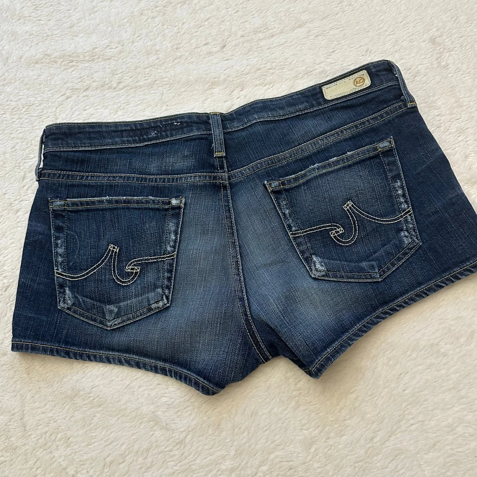 AG Denim Shorts sz 30 Dark Denim Shorts Jean Shorts - Image 4