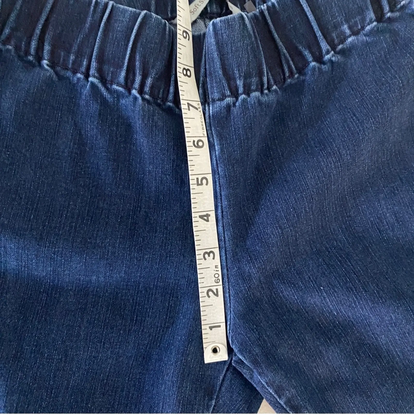 Soft Surroundings Pull-on Elastic Waist Dark Wash Skinny Jeans Jegging XS Petite - Image 5