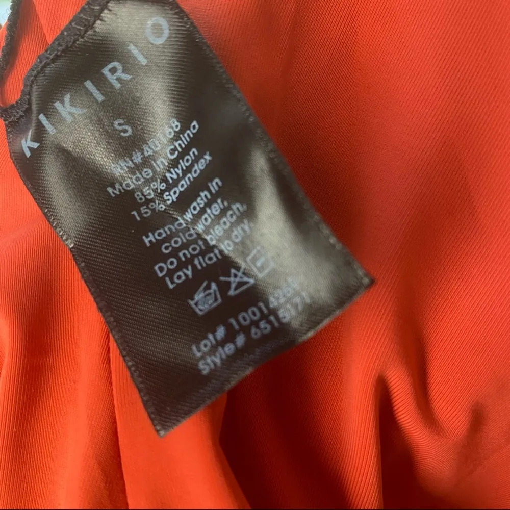 Kikirio MELO KNOTTED floral ONE PIECE Bathing suit Size Small S Swimsuit New White - Image 6