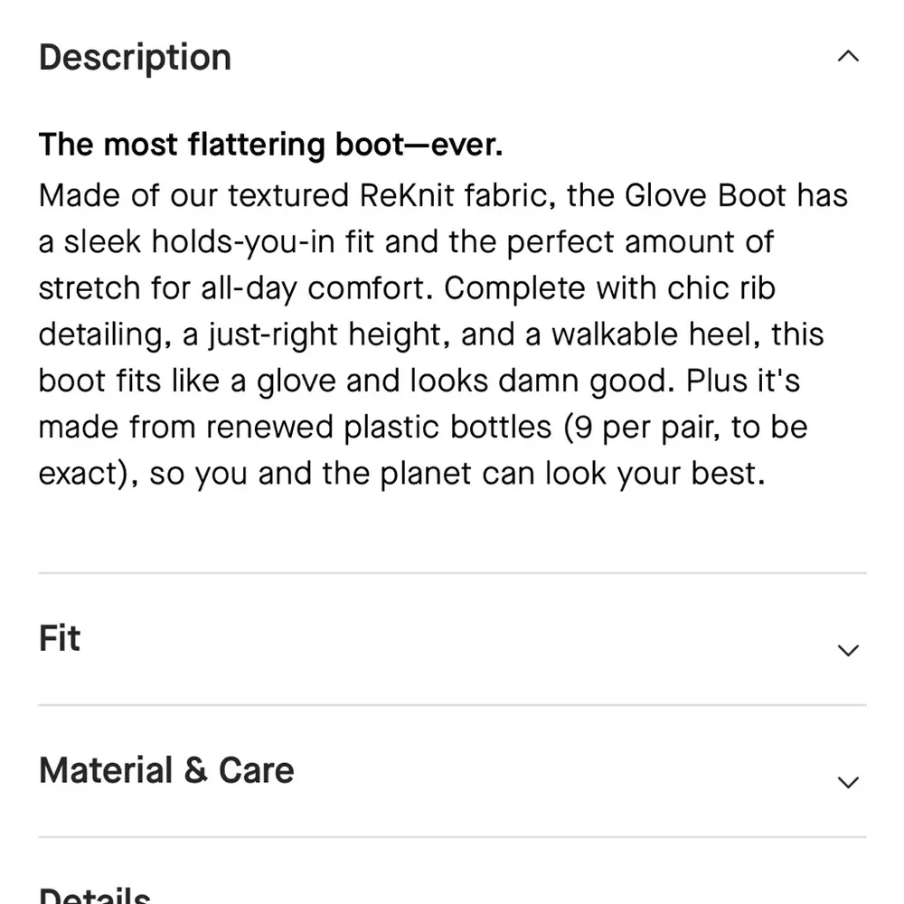 Everlane The Glove Boot ReKnit Ankle Heel Chelsea Pull on Sock Bootie Sz 8.5 - Image 4