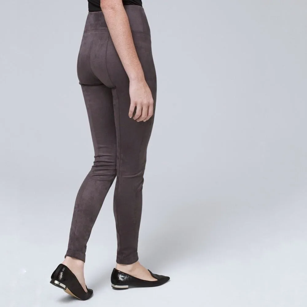 WHBM Blackened Pearl Ultra Suede Runway Leggings Sz 16L NWT - Image 11