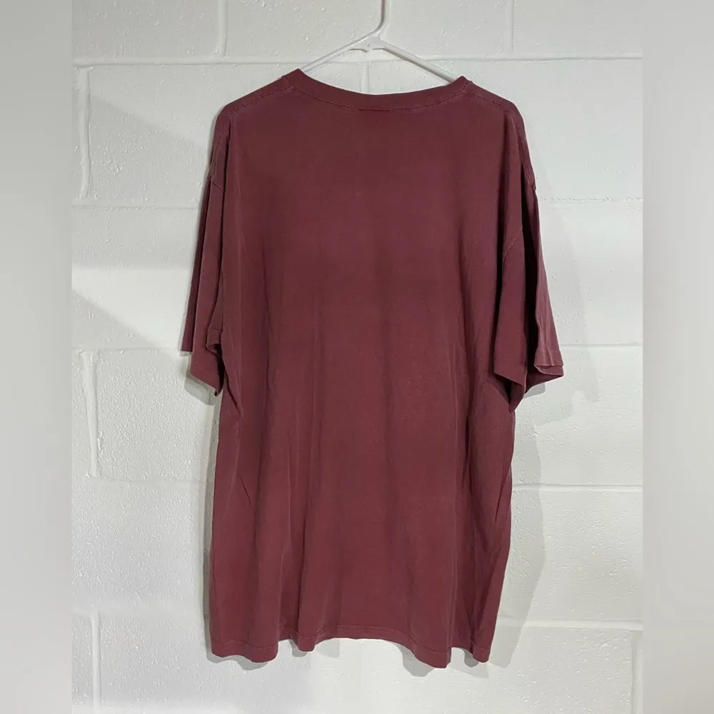 Disney Maroon T-Shirt with Mickey Mouse Tag X-Large - Image 2