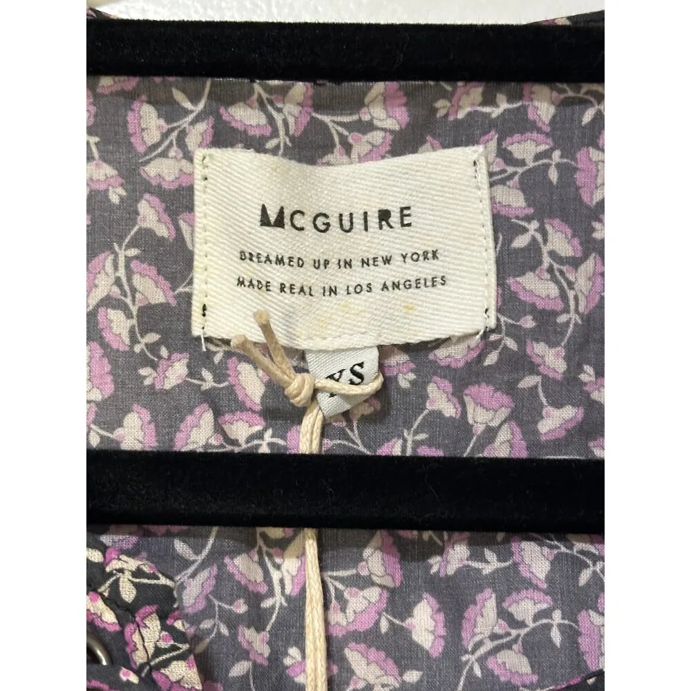 Mcguire  From Nordstrom Women's Peasant Blouse Peplum Bottom Size XS NWT - Image 2