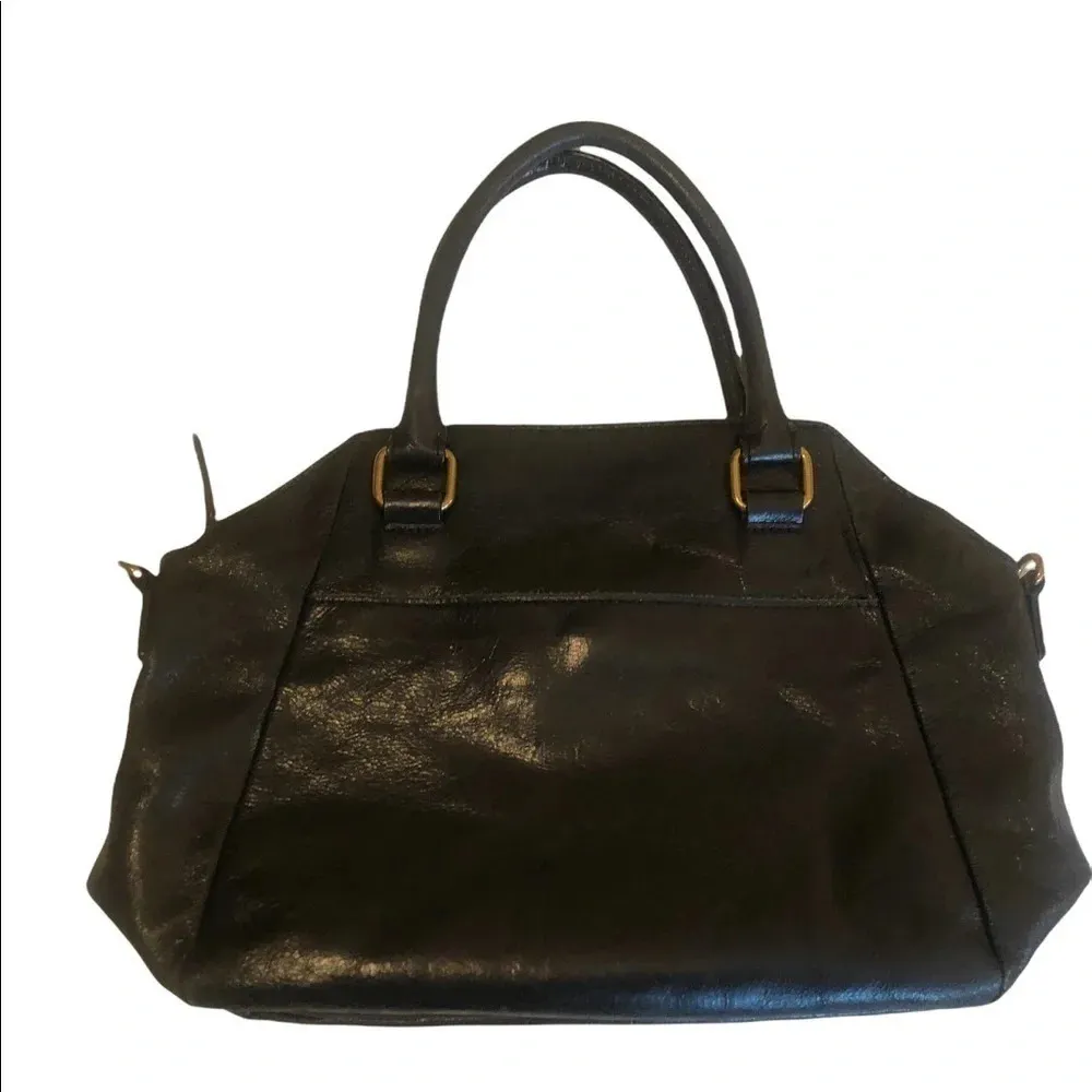 Vintage Y2k Elliott Lucca black leather crossbody handbag purse Fall Classic - Image 7