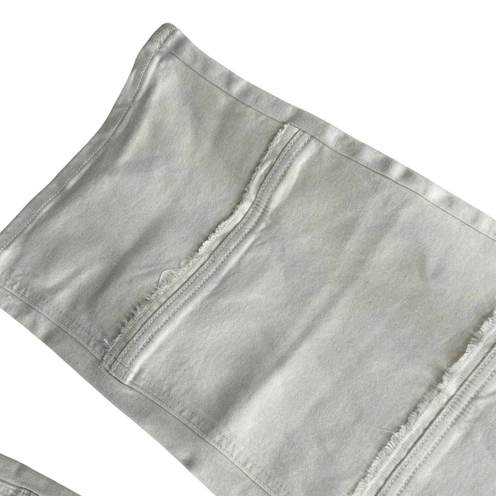Erdem x Universal Standard Hana White Patchwork Jeans Size‎ 8 New - Image 3