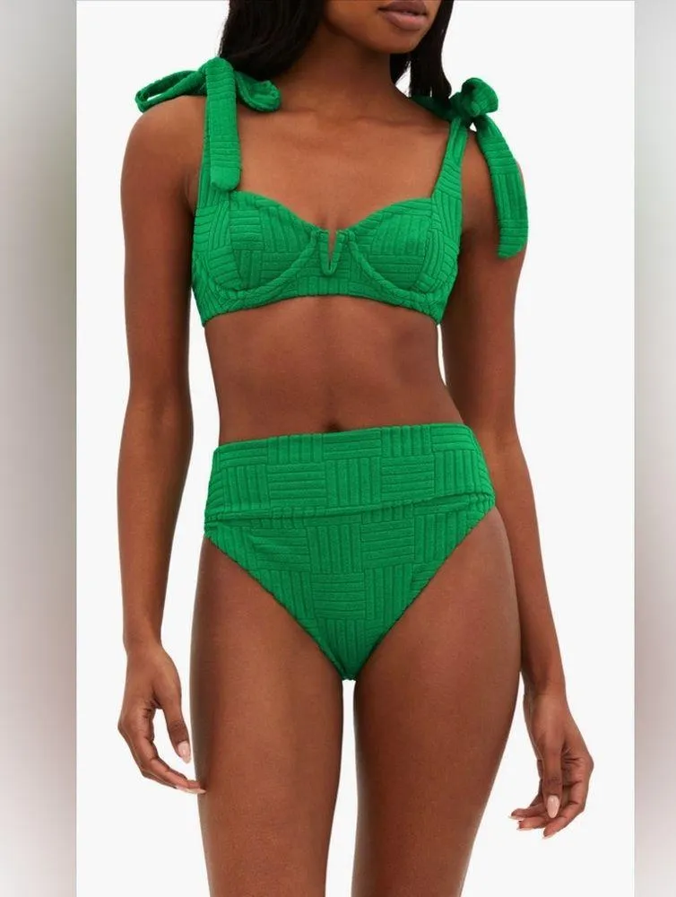 Beach Riot Underwire Bikini Top, Small, Green, $118 - Image 2
