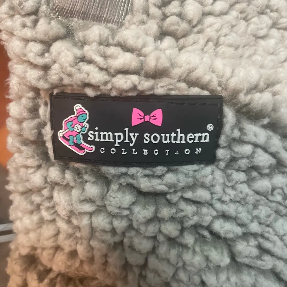 Simply Southern Aztec Sherpa Half Zip Size Small - Image 4