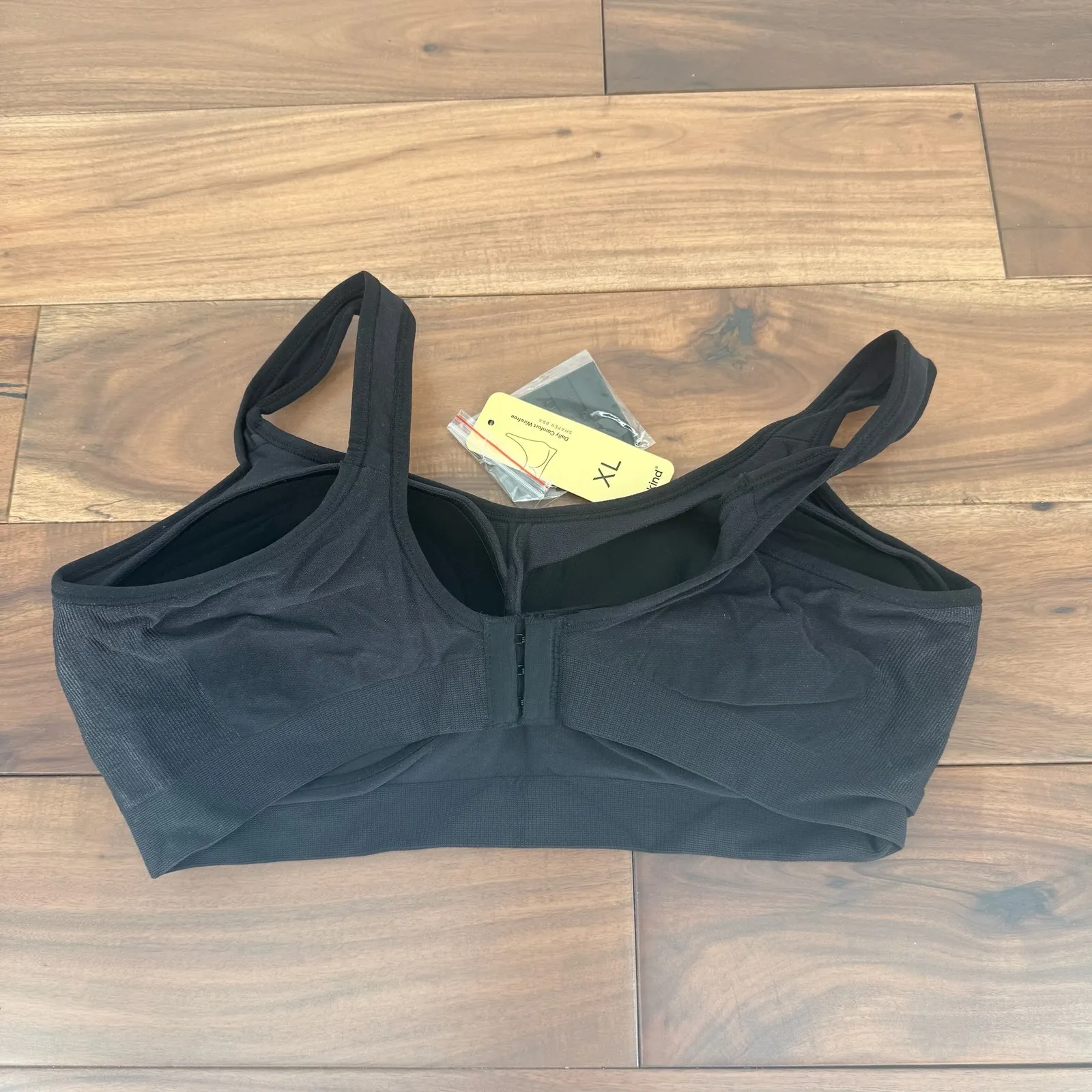 Truekind Daily Comfort Wirefree Shaper Bra Black XL Seamless Design - Image 3