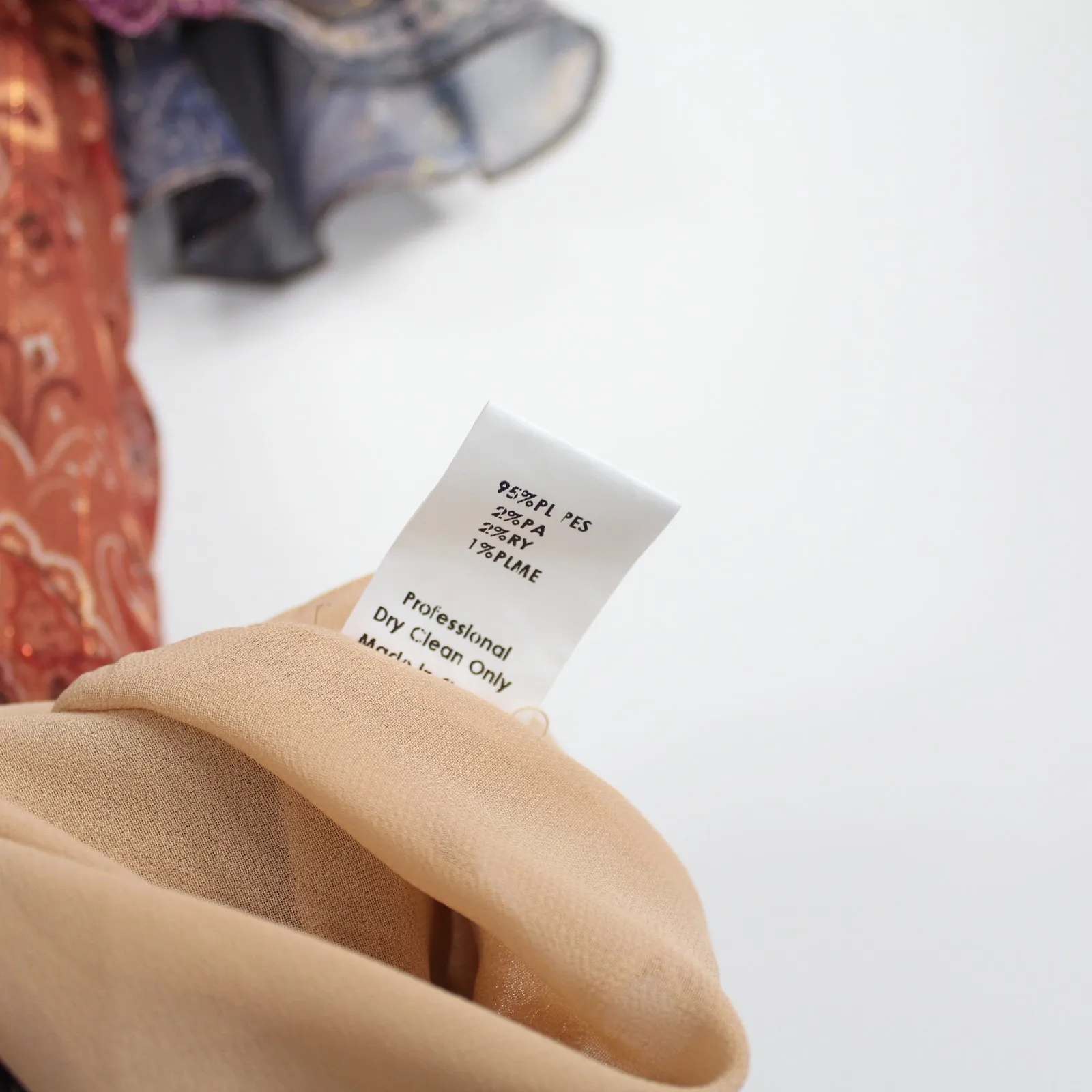 Costarellos Frill Ruffle Tiered Dress Bohemian Cottagcore Paisley Patches Orange Size undefined - Image 13