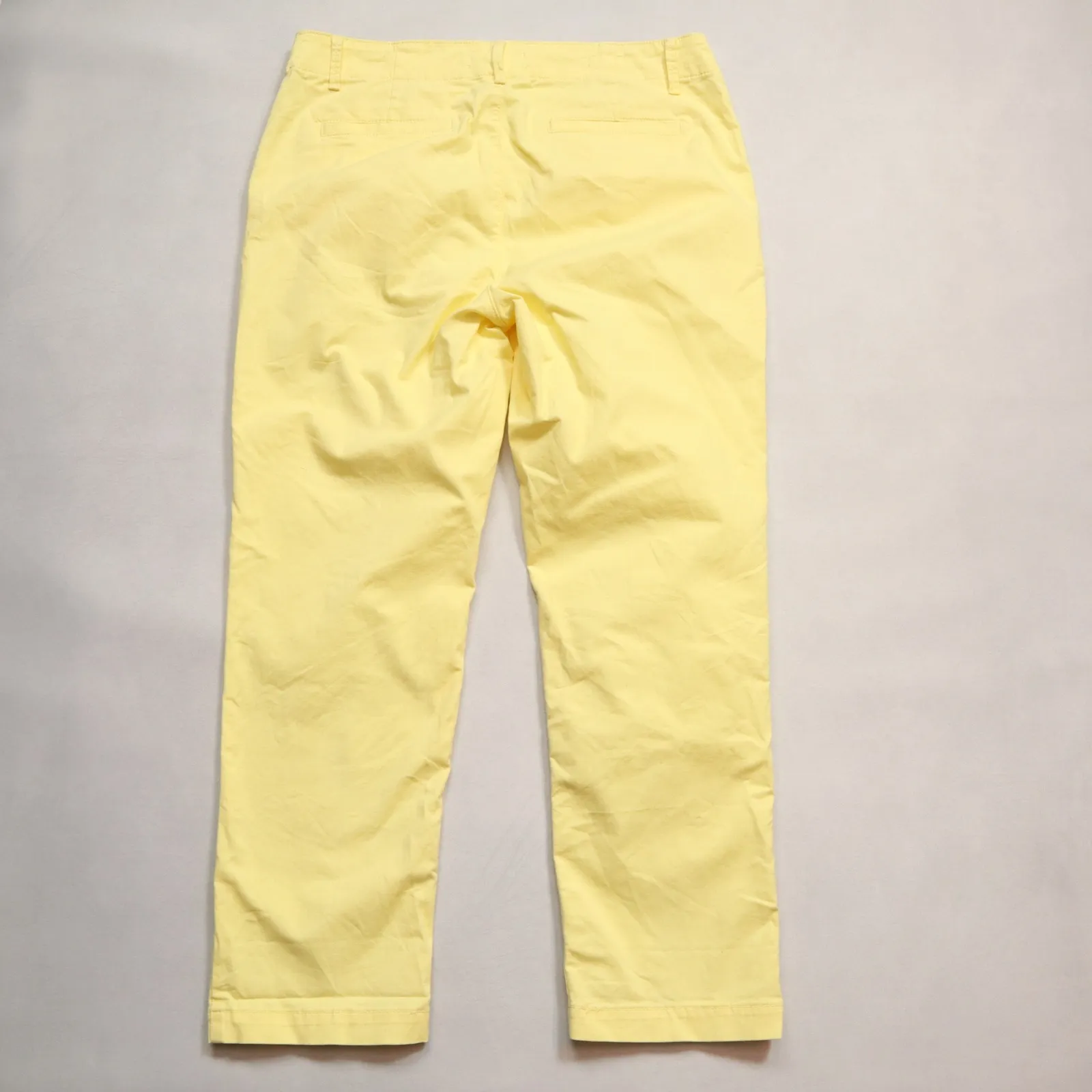 Loft Yellow The Monroe Slim Colorful Soft Tapered Pastel Vibrant Chino Pants 8 - Image 2