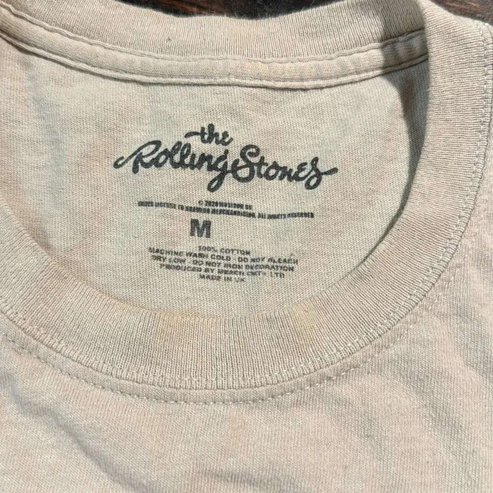 Rolling Stones crop T shirt boxy oversized medium lips tongue - Image 4