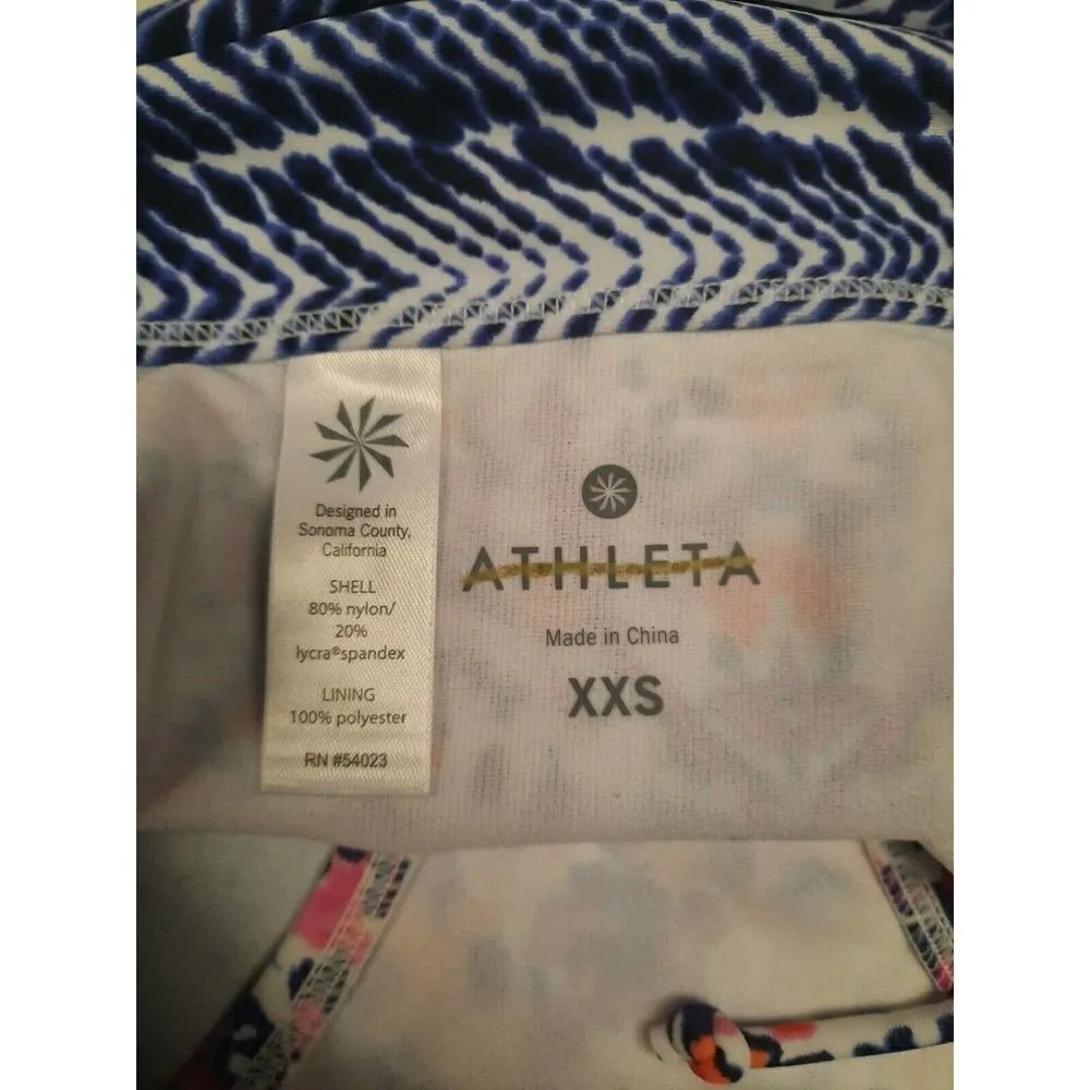 NWOT Athleta Ipanema Medium Tide Bottom Dress Blue/Jazzy Purple SZ XXS - Image 5