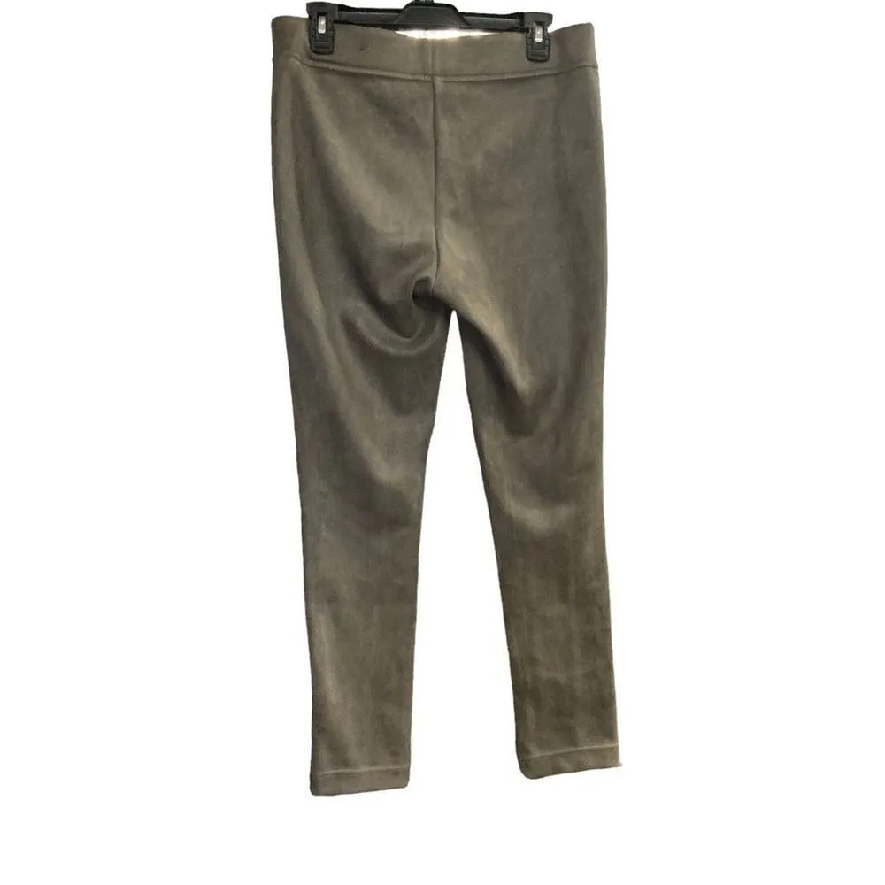 ANDREW MARC Women’s Soft Faux Suede‎ Pull On Pants Size Medium Brown - Image 3