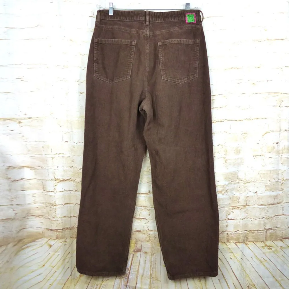 Empyre Pants Womens 11 Brown 32x29.5 Corduroy Loose Baggy Tori Carafe Skate Y2K Size undefined - Image 2