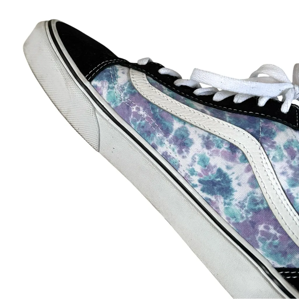 Like New VANS Old Skool Over Sneakers English Tie Dye Black Multi Size 11.5 - Image 6
