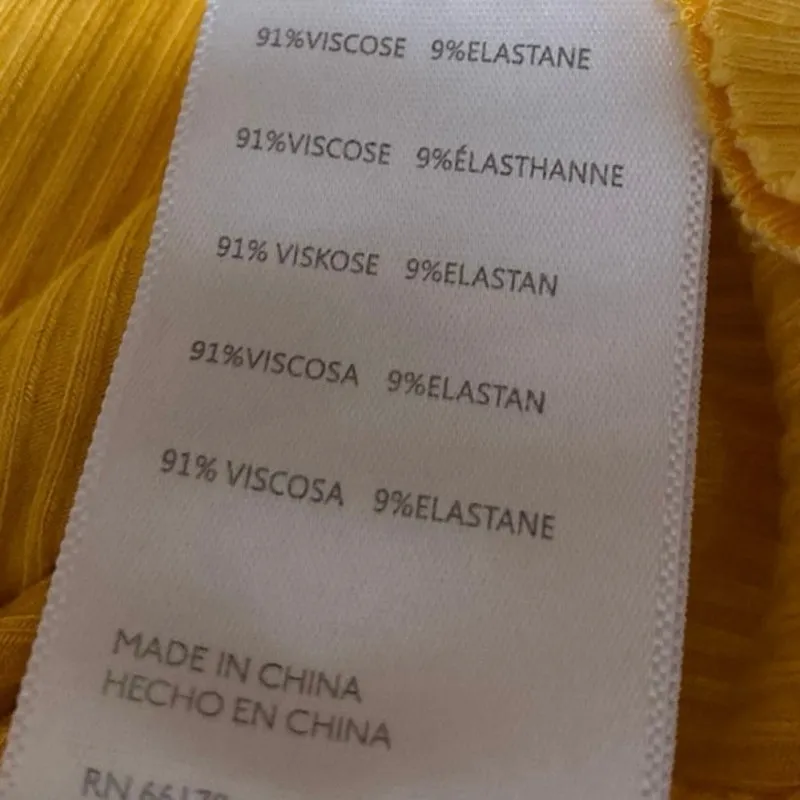 Urban Outfitters Yellow Mustard Sleeveless Ribbed Knit Square Tank Crop Top L - Image 4