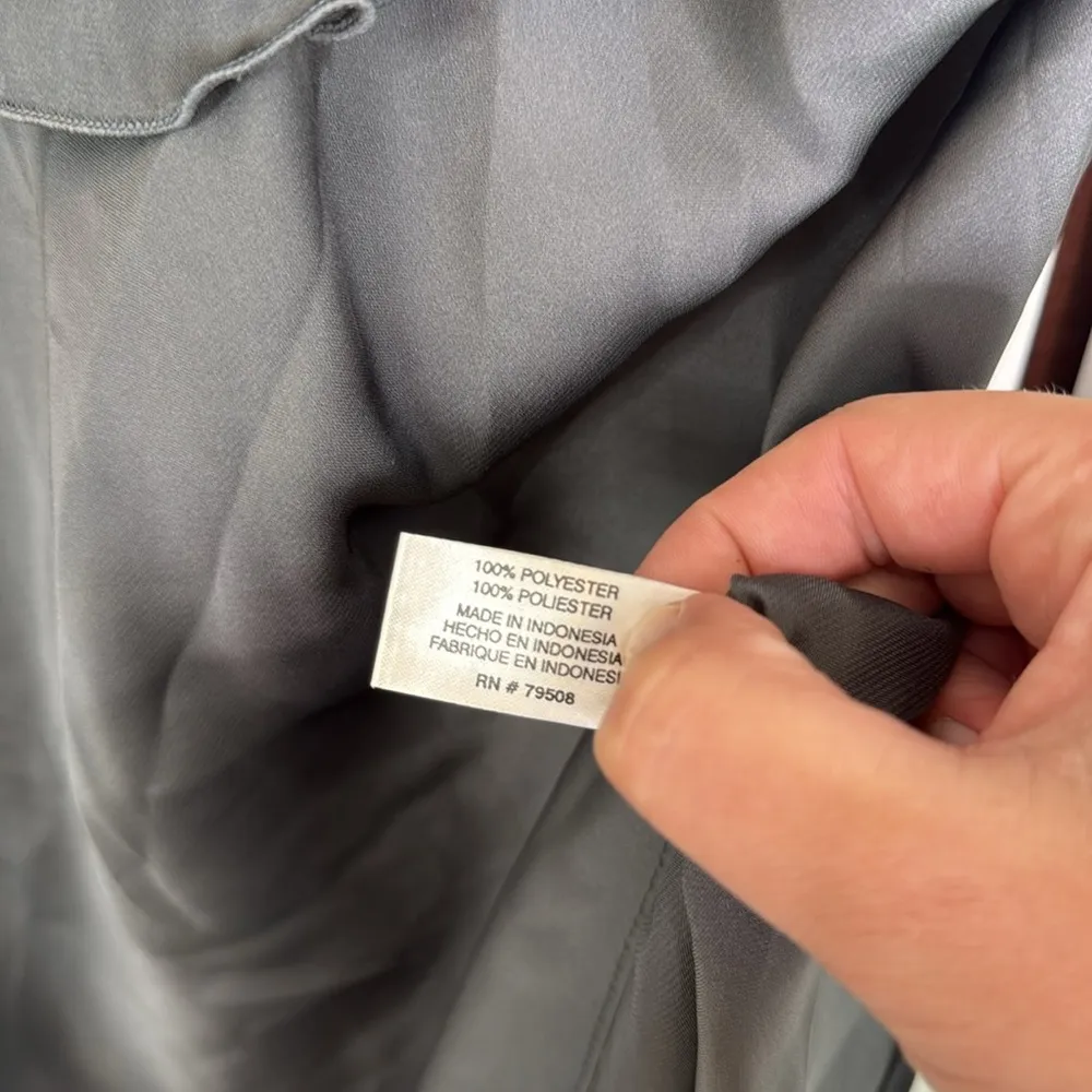 Y2k rosette ruffle detail satin tank - Image 5