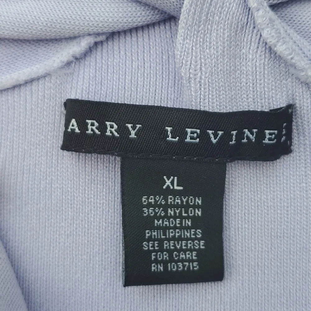 Larry Levine Knotted Neck Sleeveless Ribbed Top - Image 10