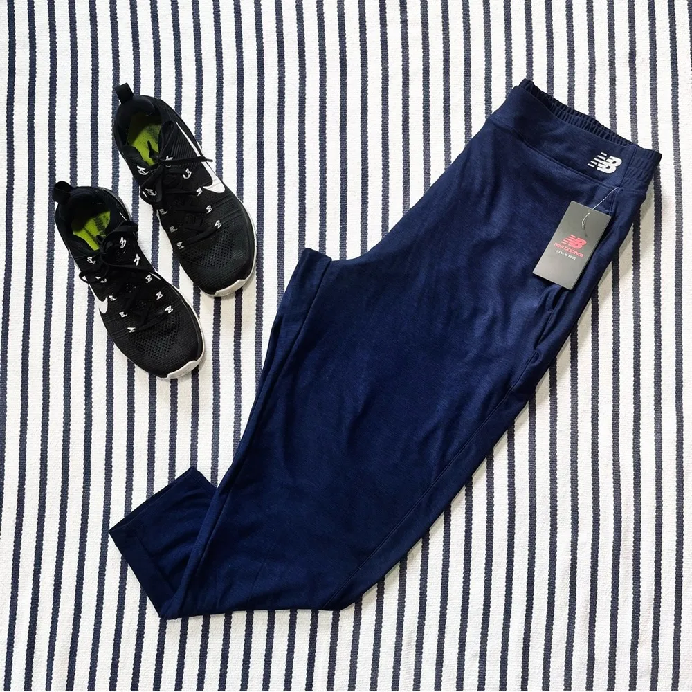 x Isaac Mizrahi Live Navy Space Dyed Speed Jogger Pants Large - Image 4