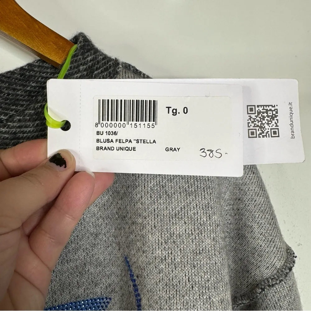 Brand Unique Wool Blend Long Sleeve Crewneck Size 0 Gray - Image 5