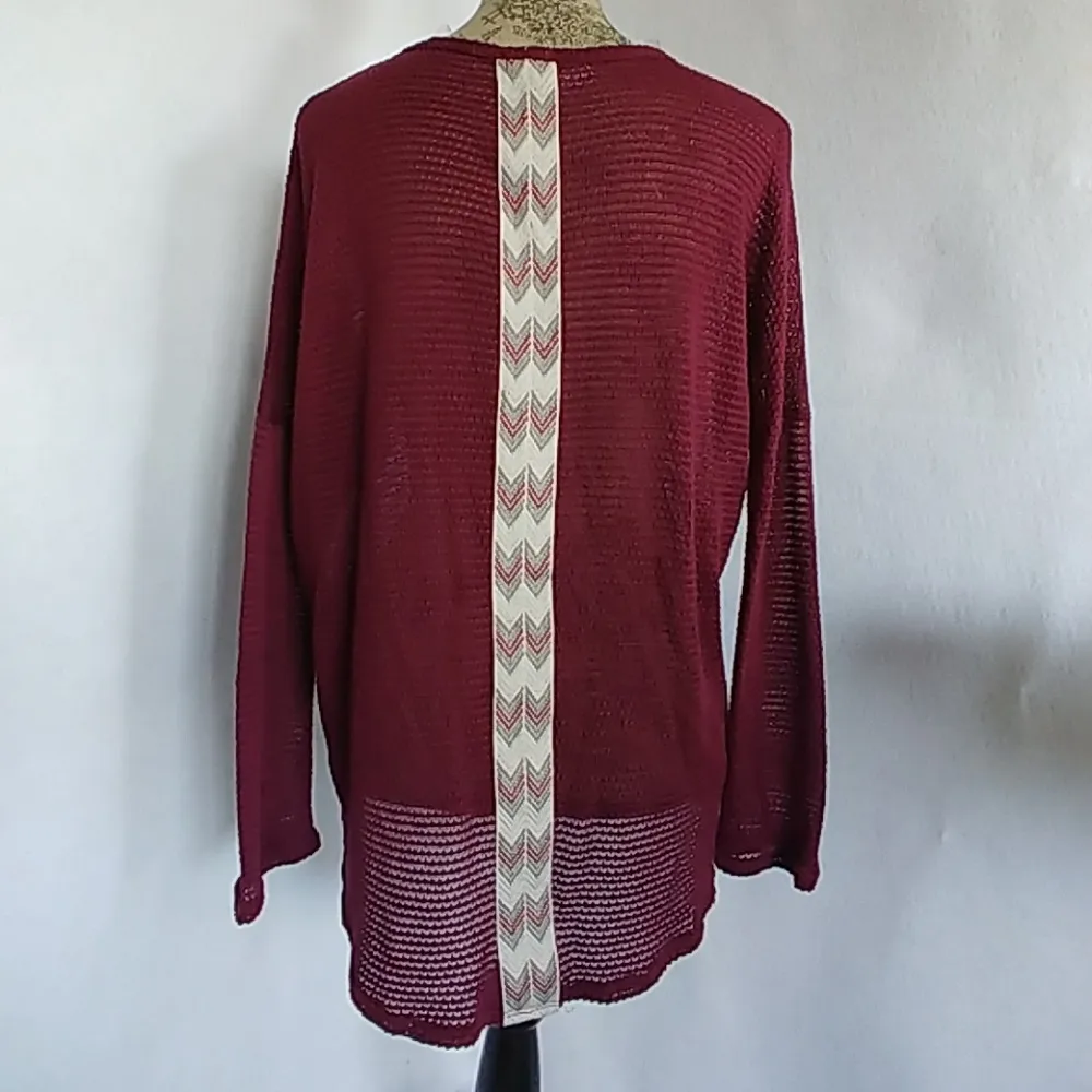 Alya Mesh Oversized Shirt Hi Low Top - Image 3