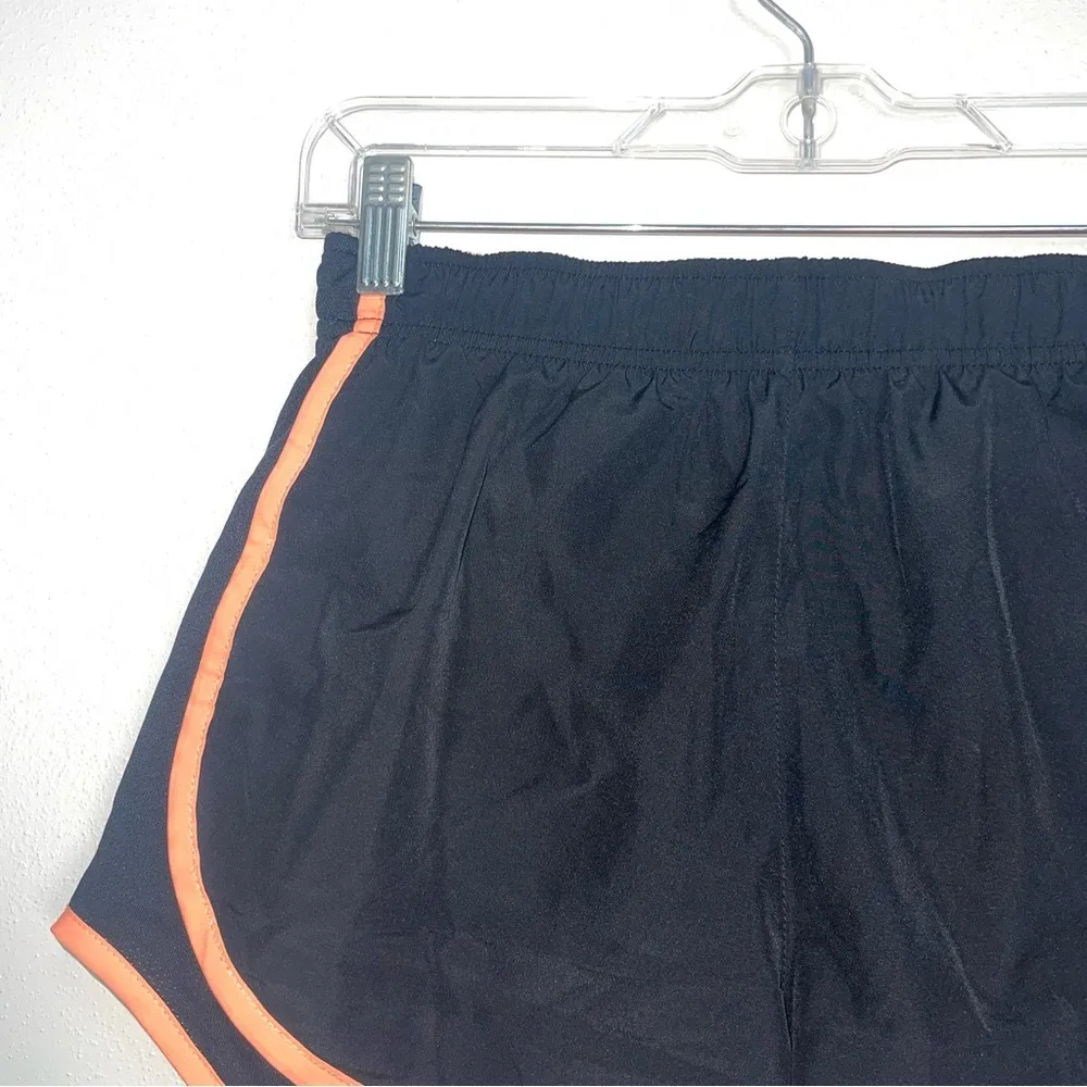 Nike Tempo Shorts Dri-fit Athletic Lined Black & Neon Orange - Image 2