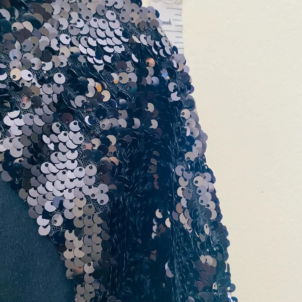 WHY DRESS Sequins beaded longsleeve Sweatshirt Black Size L - Image 8