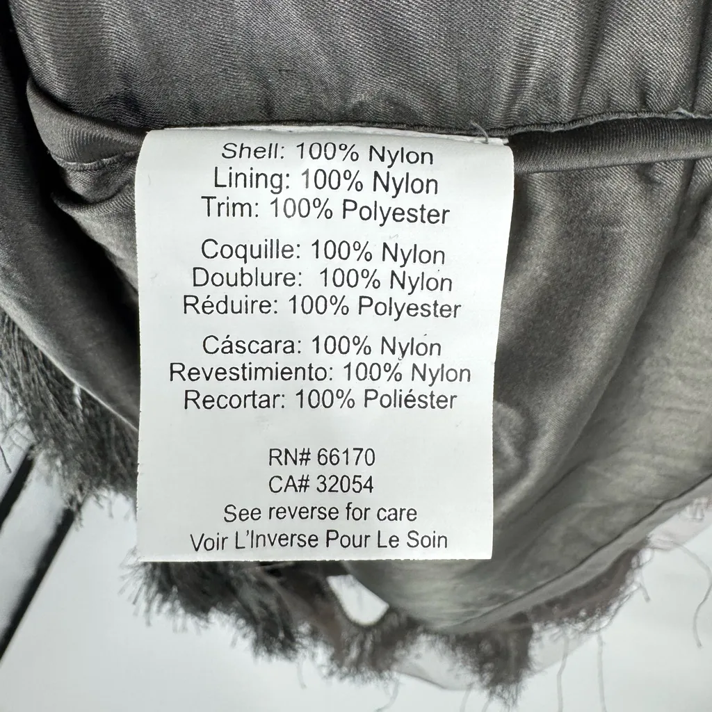 Anthropologie‎ Pankaj & Nidhi Fringed Mini Dress Gray Large - Image 10