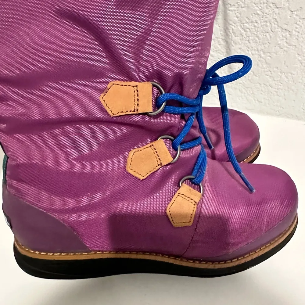 Damen Retro ‘88 Purple Waterproof Tall Rain Boot Size 5.5 Style NL1708-505 - Image 9