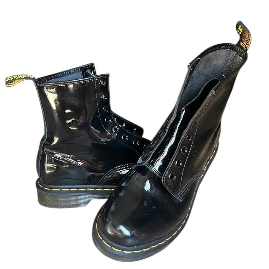 Dr. Martens Women's 1460 W Patent Leather Fashion Boot - Image 11