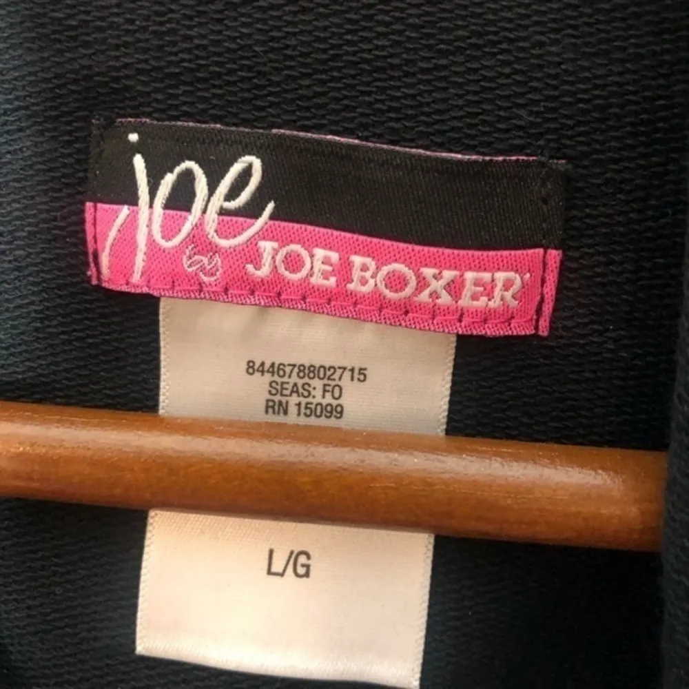 Joe by Joe Boxer love graphic black tunic hoodie - Image 2