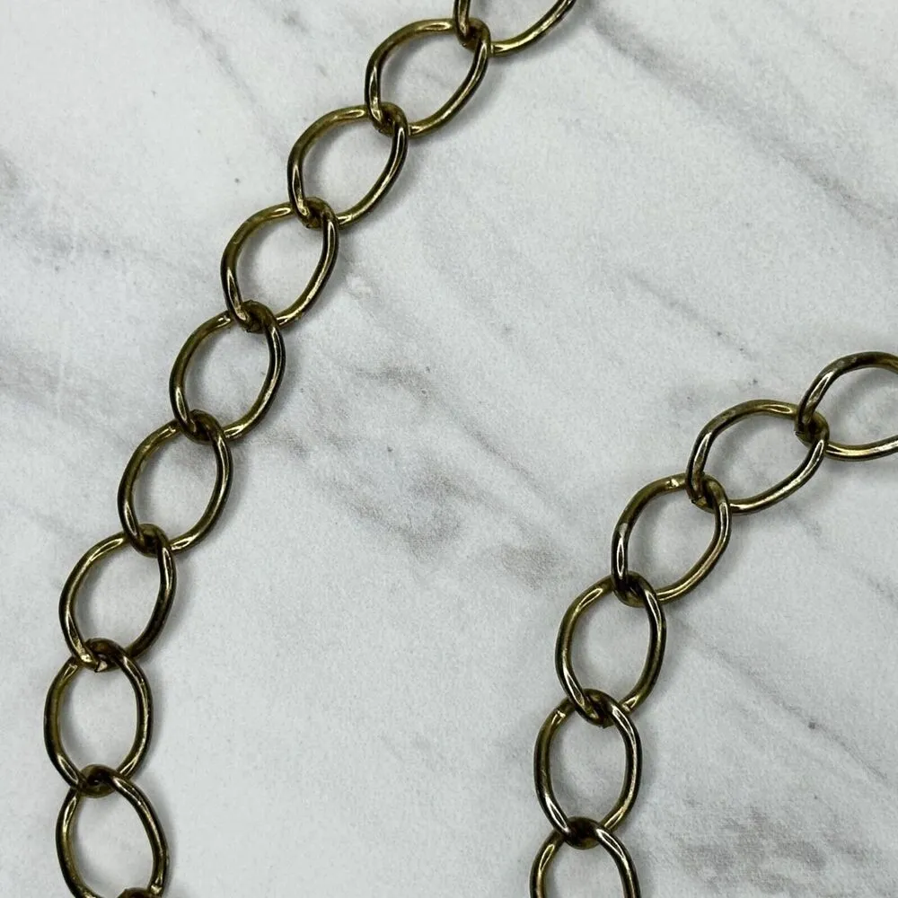 George Washington Coin Gold Tone Metal Chain Link Belt OS One Size - Image 5