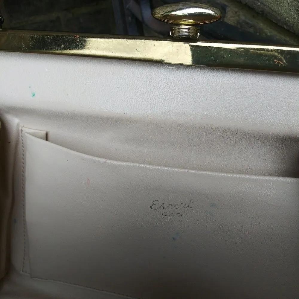 Vintage scort Reptile skin bag from 1940's and 50' Brown - Image 5