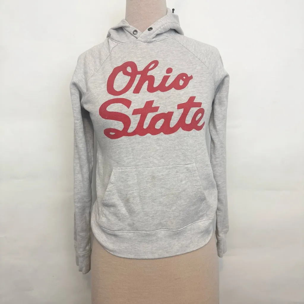 Homage Women's OSU 1942 Hoodie The Ohio State University sweatshirt White Size XS - Image 2