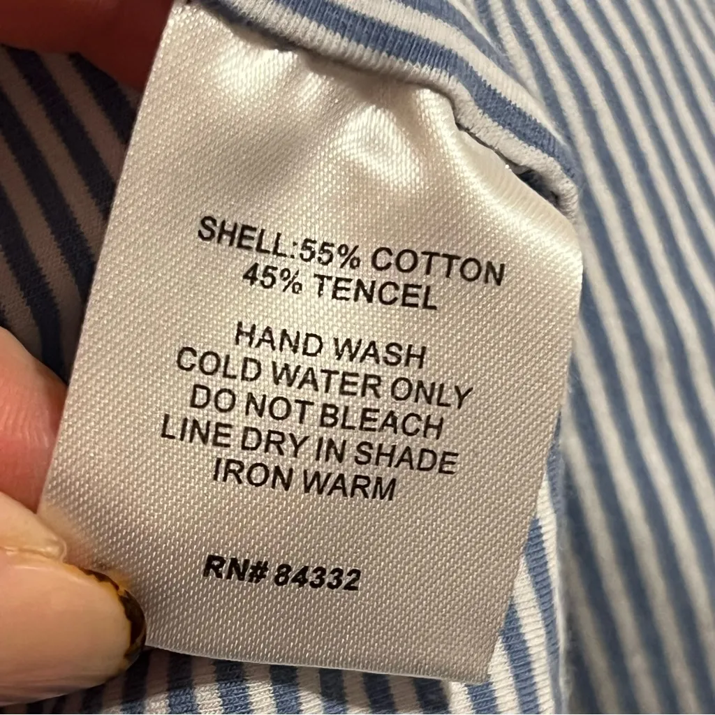 #08 MIA & TESS ARNOK SLATE BLUE LIGHTWEIGHT HOOD UTILITY JACKET SIZE MEDIUM NWT - Image 6