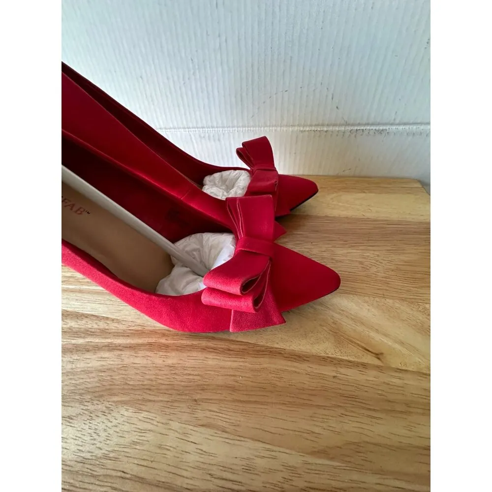 Just Fab Federica Women's Heels Color Red Size 8.5 Eur 39 US EUR 39 UK 6.5 /22 - Image 10