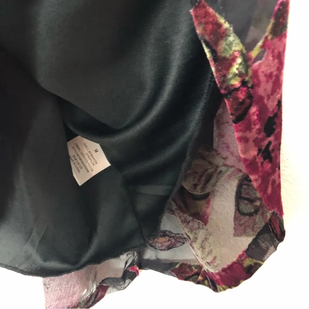 Francesca’s Floral Velvet Burnout Dress NWT - Image 5