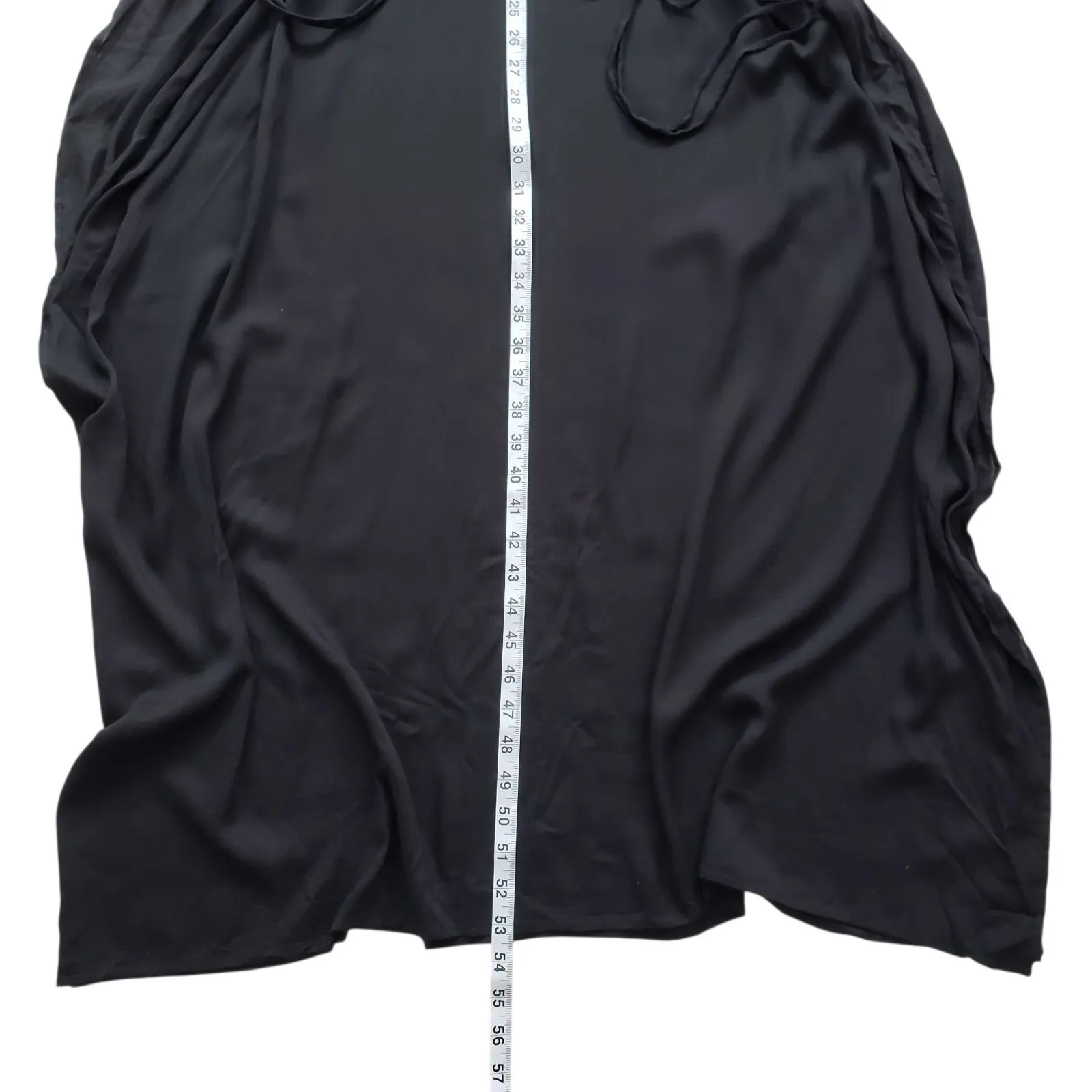 Indah Twiga Maxi Dress Womens Small Black Sheer Coverup Open Side Boho - Image 7