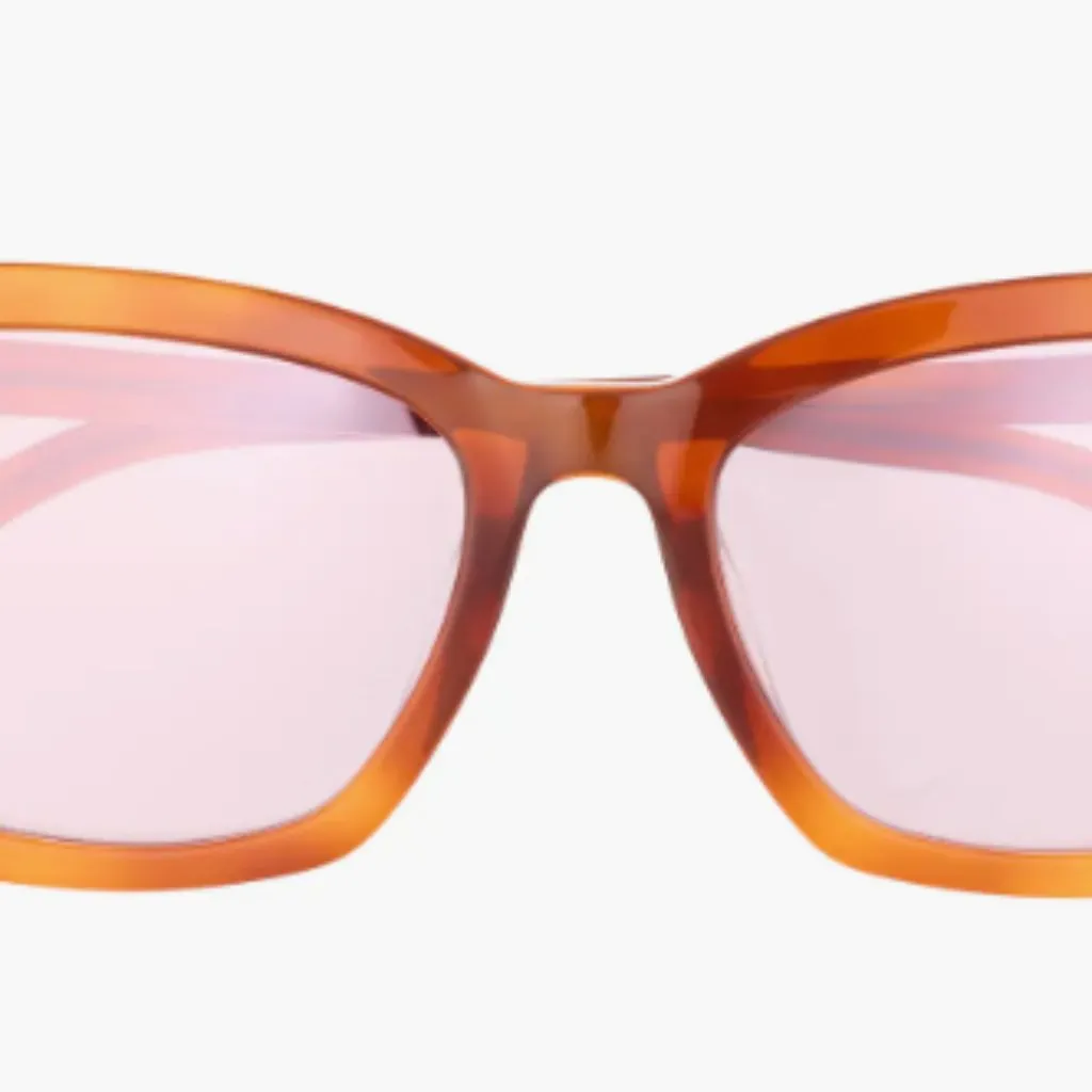 Gucci 55mm Square Sunglasses Havana Violet - Image 4
