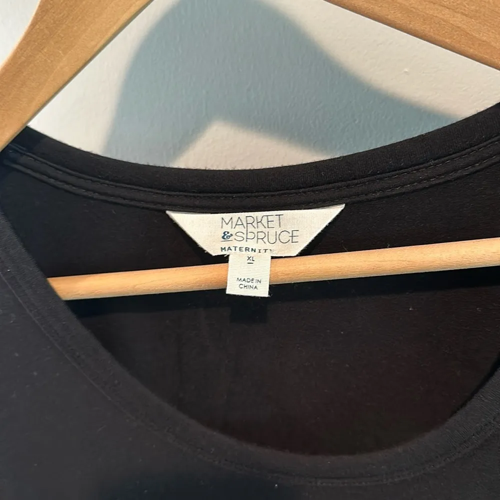 Market & Spruce XL Maternity Scoopneck Double Lined Knit Top - Image 3