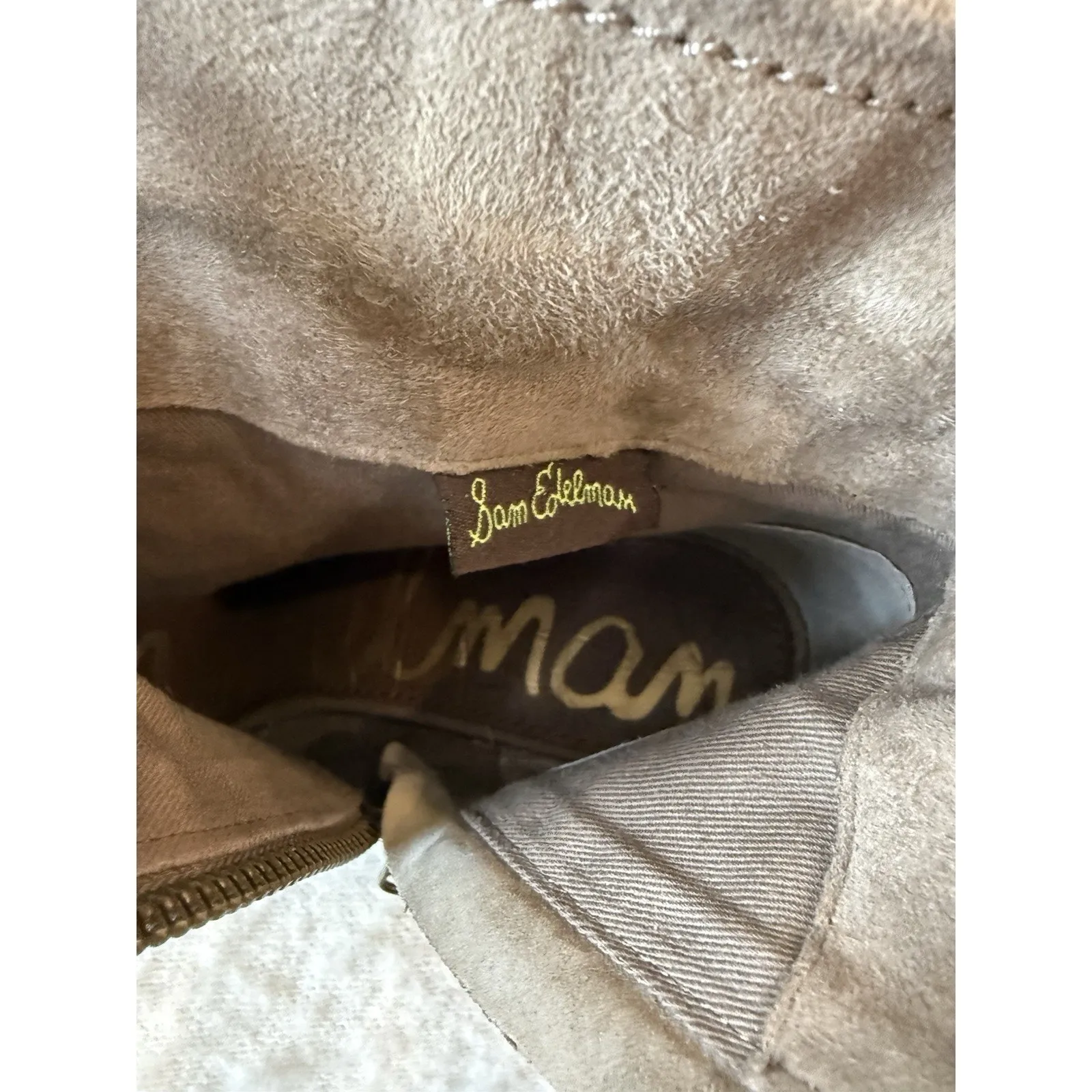 Sam Edelman Louie Fringe Ankle Boot Size 9 Coastal Cowgirl Western Tan Beige - Image 11