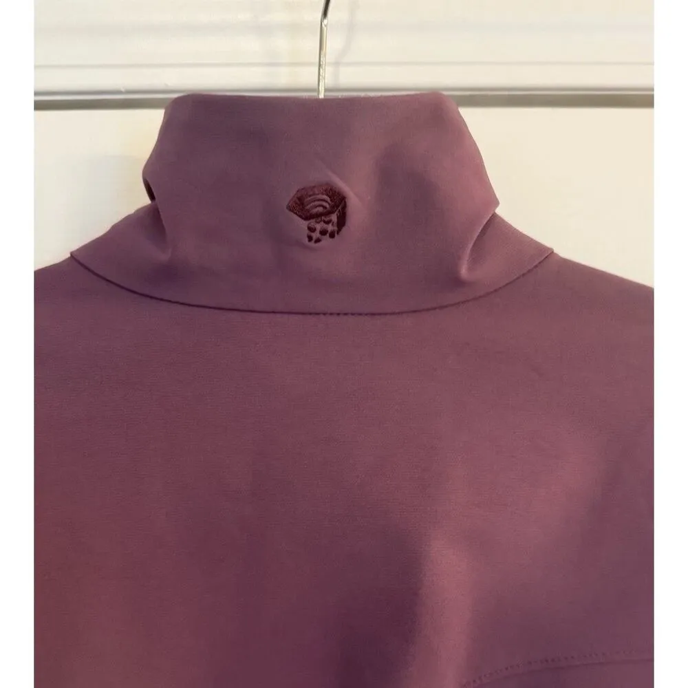 Mountain Hardwear  Offwidth Softshell Jacket Women MED Purple Full Zip TufStretch - Image 6