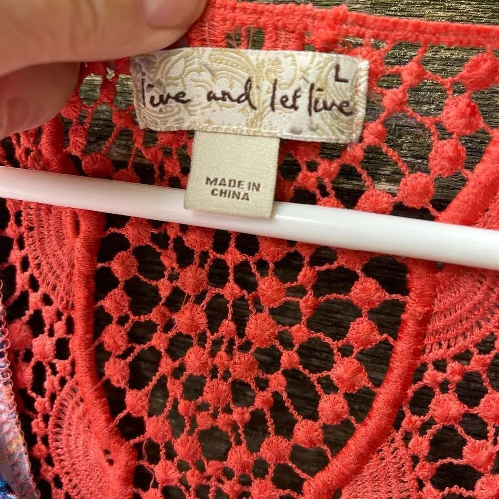 Live and Let Live size L maxi dress. Boho festival - Image 5