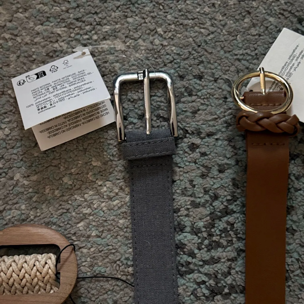 Zara Women's Belt Trio - Cream, Black, and Brown - Image 3