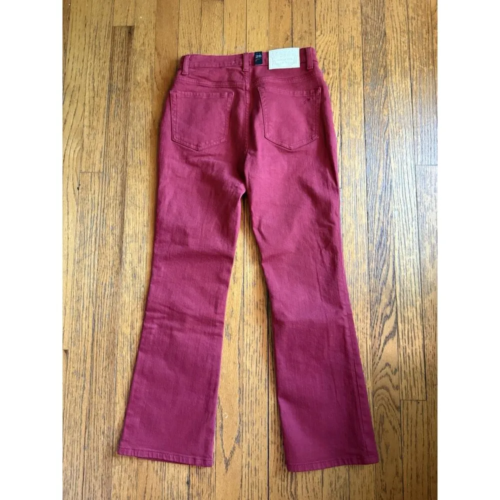 New Johnny Was Marseille Baby Boot Jeans JW1011CN8 Size 32 Cranberry - Image 12