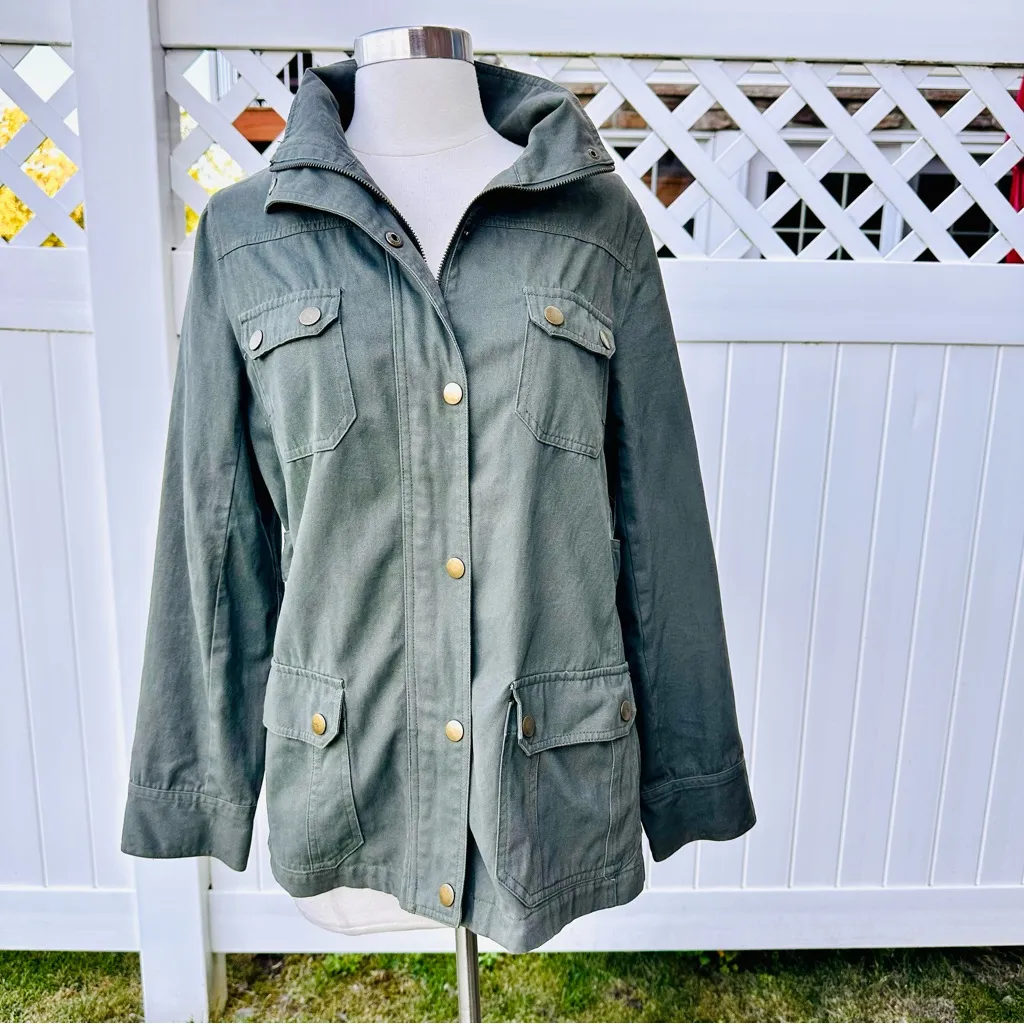 BLVD Olive Utility Jacket for Women - Image 5