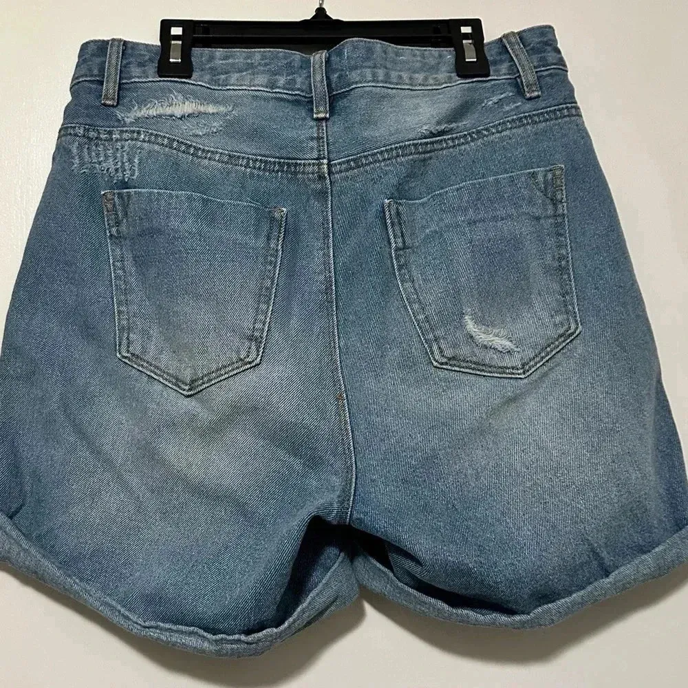 GIBSON LATIMER WOMEN'S JEAN SHORTS HAVENPORT HIGHER RISE,CUFF,RELAX FIT SIZE 4 - Image 2