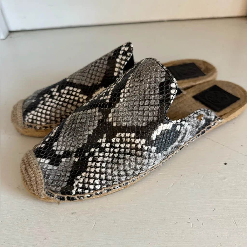Tory Burch Max Snake print espadrille mule size 8 - Image 2